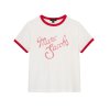 THE MARC LOGO RINGER FEMME TEE